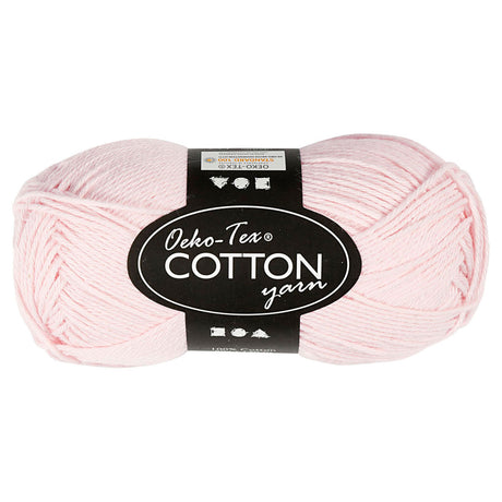 Creativ Company Baumwollgarn, Staubrosa, 50 g, 170 m