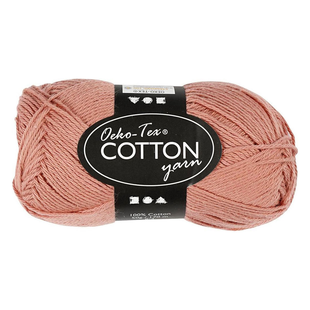 Creativ Company Baumwollgarn Altrosa 50gr, 170m