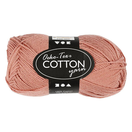 Creativ Company Baumwollgarn Altrosa 50gr, 170m