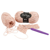 Creativ Company Baumwollgarn, Beige, 50gr, 170m