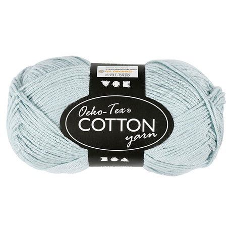 Creativ Company Baumwollgarn, zartes Blau, 50 g, 170 m