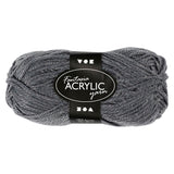 Creativ Company Acrylgarn, grau, 50gr, 80m