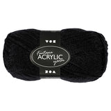 Creativ Company Acrylgarn, schwarz, 50gr, 80m