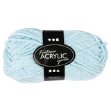 Creativ Company Acrylgarn, Hellblau, 50gr, 80m