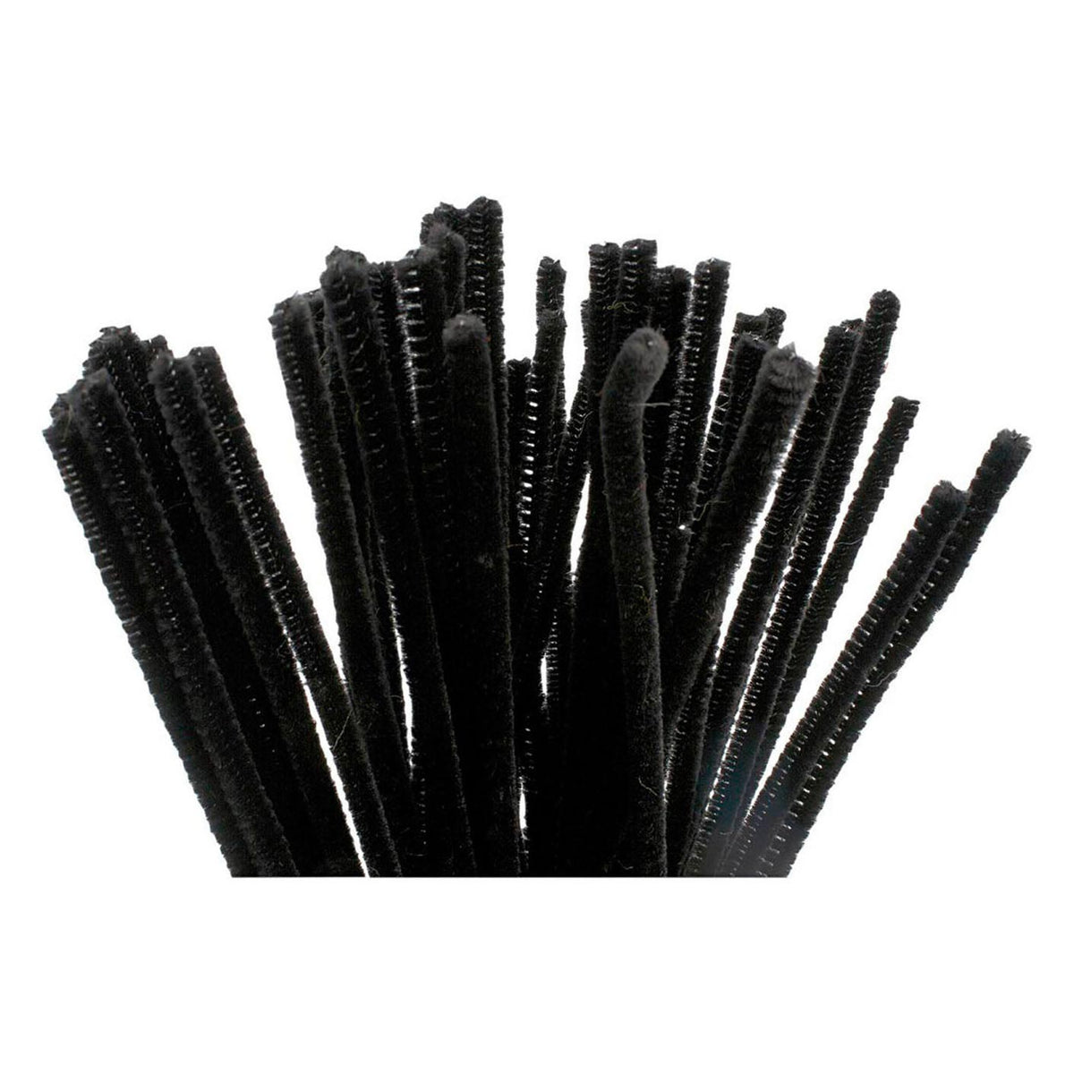 Creativ Company Chenille schwarz 30cm, 50 Stk.