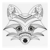 Fellen -Schrumpffilm mit Motiven wilde Tiere, 4st.