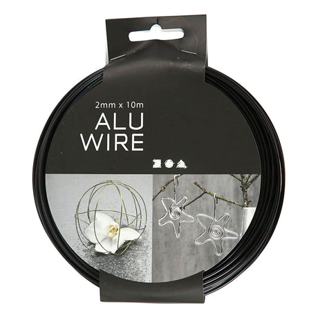 Kreativunternehmen https: www.cchobby.nl alu-wire-round-thickness-2-mm-black-10-m-1-roll