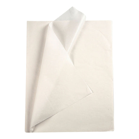 Creativ Company Seidenpapier – Seidenpapier – Krepppapier – Seidenpapier – weiß – Verpacken – Dekorieren – Basteln – 50 x 70 cm – 14 Gramm – 10 Blatt