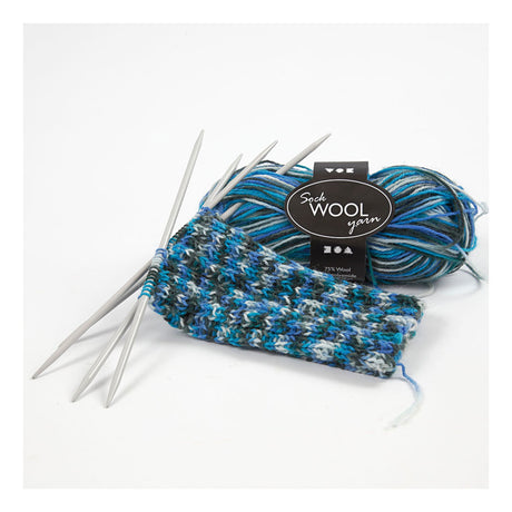 Creativ Company Sockengarn Blue Turquoise, 200 cm