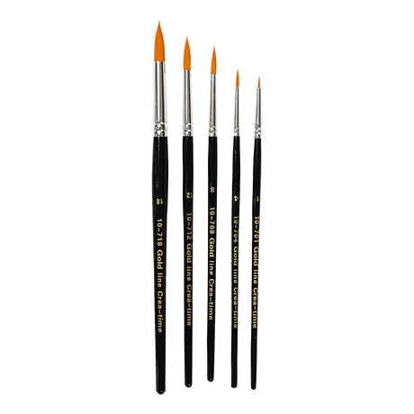 Creativ Company Gold Line Pinsel runden, 5st.