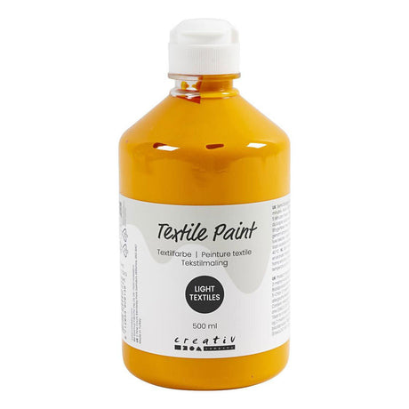 Creativ Company Textilfarbe – Senf, 500 ml