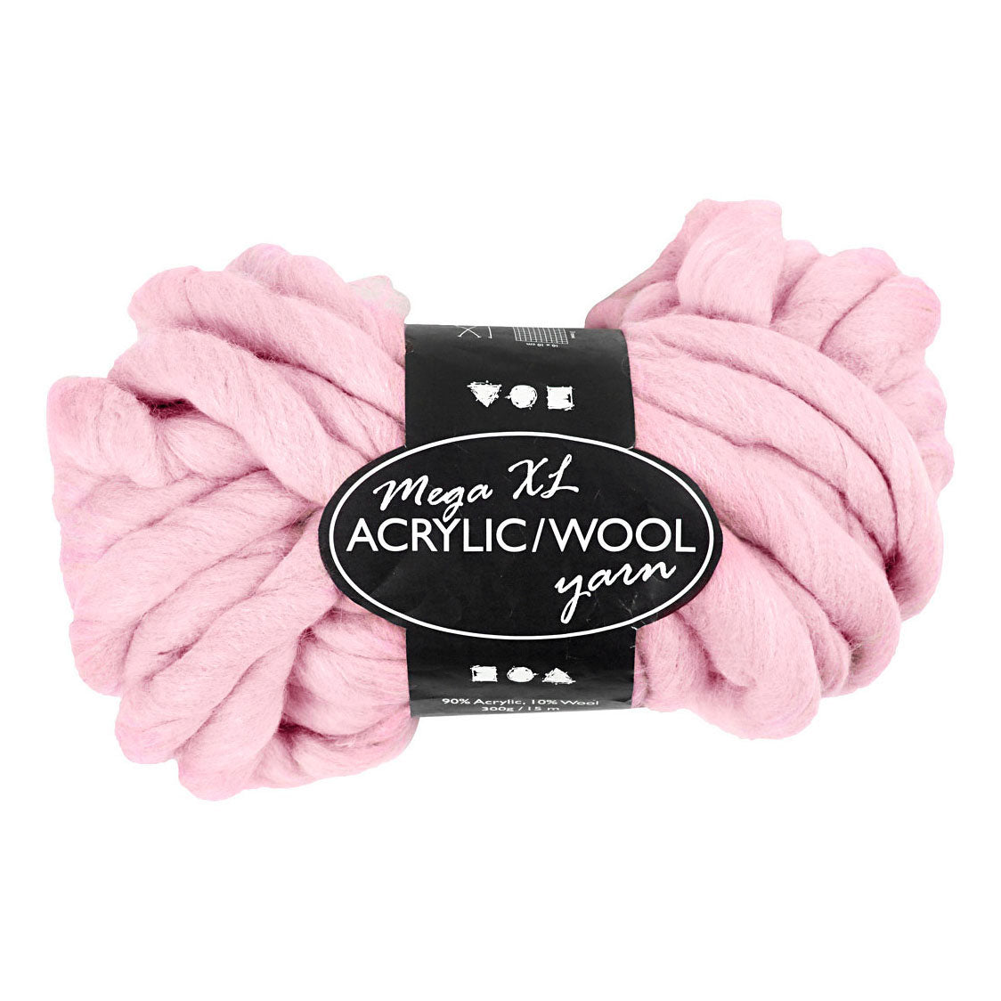 Creativ Company XL Garn aus Acryl - Pink, 15m