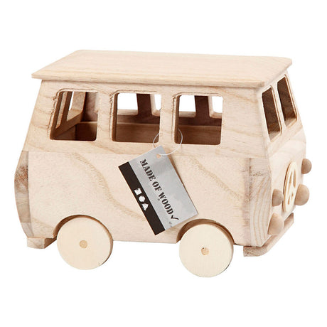 Creativ Company Wooden Mini Bus, 17x10x13 cm