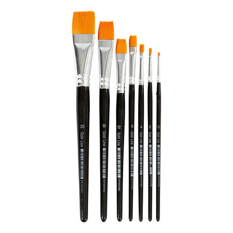 Kreativunternehmen http: www.cchobby.nl gold-line-penselen-size-0-2-4-8-12-16-20-l-16-5-21-cm-b-1-7-mm-flat-7-piece-1-box