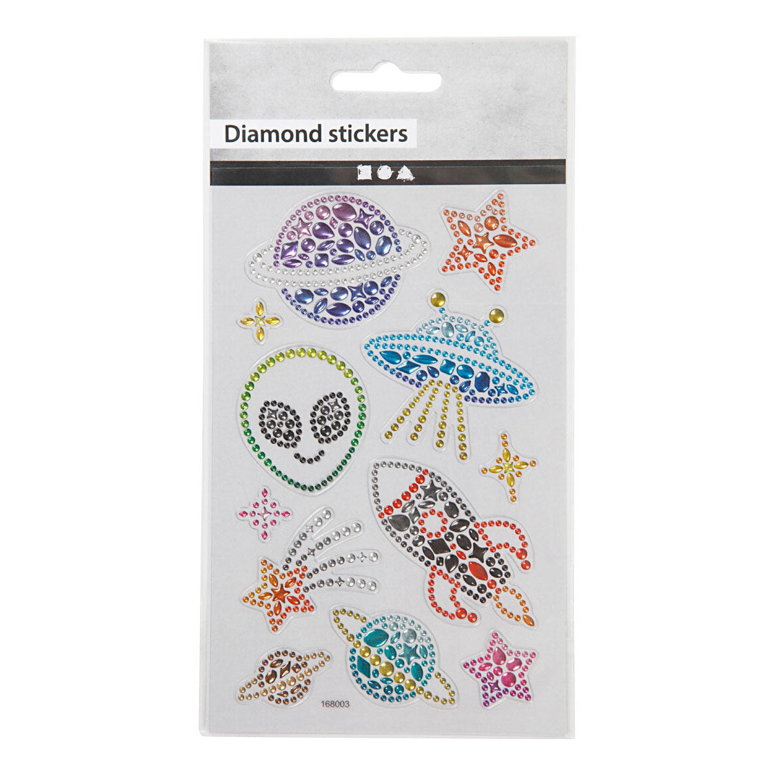 Kreativfirma Diamant Sticker Space, 1 Blatt
