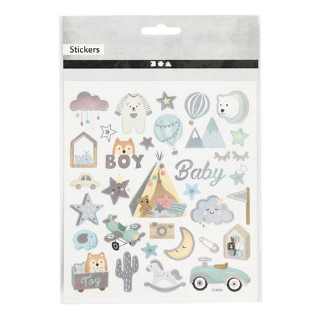 Creativ Company Aufkleber Baby Boy, 1 Blatt