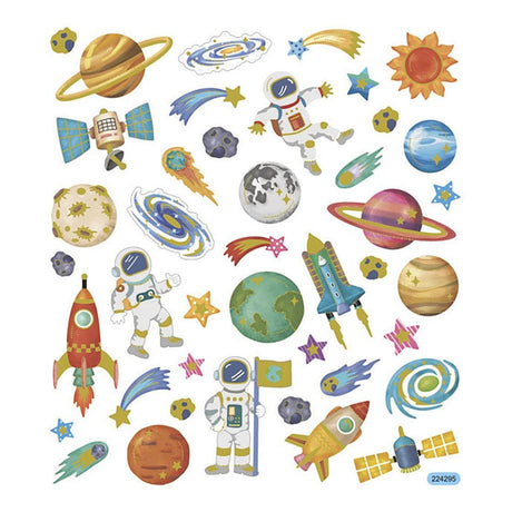 Creativ Company Stickers Raumfahrt, 1 Blatt
