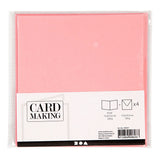 Creativ Company -Karten und Umschläge Pink, 4st.