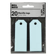 Creativ Company Manilla Labels Hell Blue, 20st.