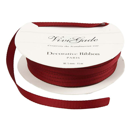 Kreativunternehmen Dekoration Lint Red, 15m