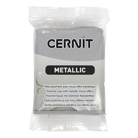 Kreativfirma Cernit Montage Ton Silber, 56 Gramm