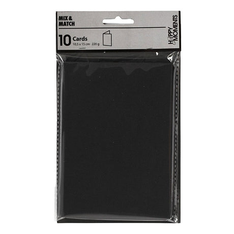 Creativ Company Cards Black 10.5x15 cm, 10st.