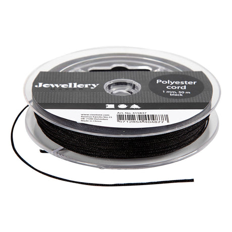 Kreativunternehmen https: www.cchobby.nl polyester-cord-thickness-1-mm-black-50-m-1-roll