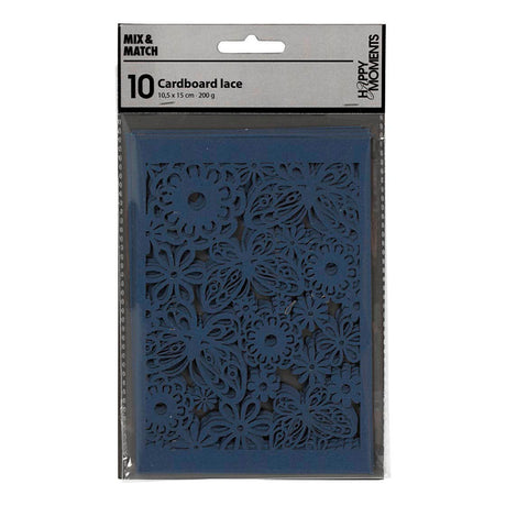 Kreativfirma Muster Carton Blue, 10st.