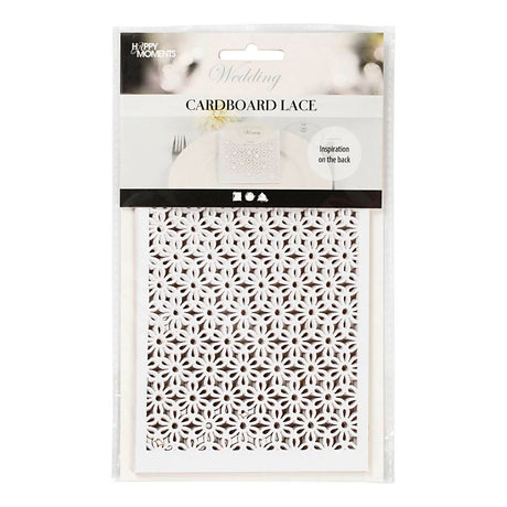 Kreativfirma Muster Carton Blume White, 10st.