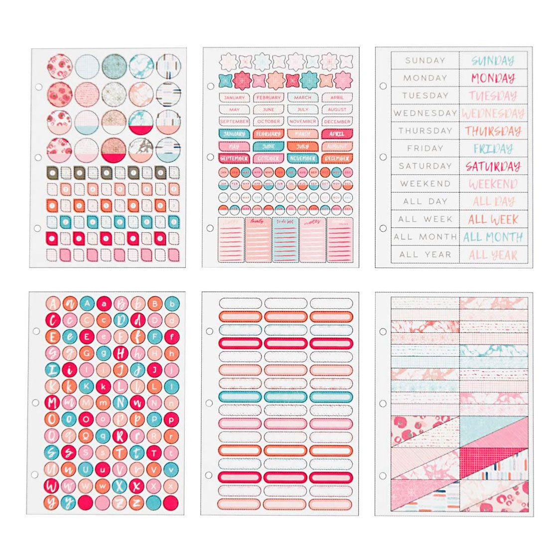 Creativ Company Stickerboek Aquarel A5 für Planer, 578st.
