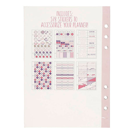 Kreativunternehmen https: www.cchobby.nl Aufkleberbuch-Blumen-A5-Gold-Lila-Pink-1-Stück