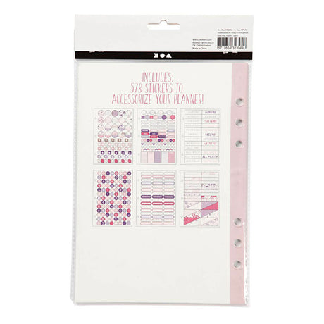 Kreativunternehmen https: www.cchobby.nl Aufkleberbuch-Blumen-A5-Gold-Lila-Pink-1-Stück