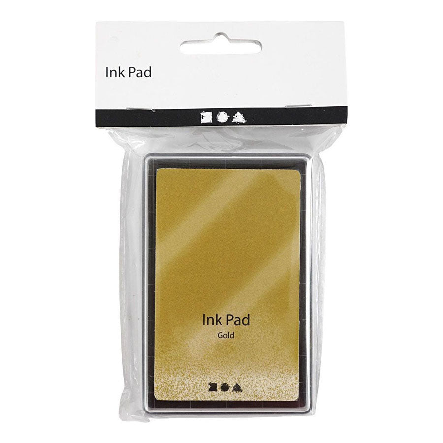 Stempeltinte der Firma Creativ, gold, H: 2 cm, Maße 9x6 cm, 1 Stück