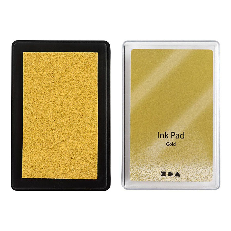 Stempeltinte der Firma Creativ, gold, H: 2 cm, Maße 9x6 cm, 1 Stück