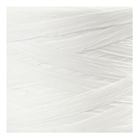 Creativ Company Paper Raffia Yarn White, 100 m