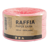 Creativ Company Paper Raffia Garn hellrosa, 100 m