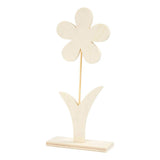 Creativ Company Holzblume mit Fuß, 26 cm