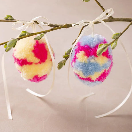 Creativ Company Mini-Hobby-Set Pompon-Ei, 2-tlg. Ostern