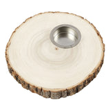 Creativ Company Holzscheiben-Teelichthalter 14-16 cm