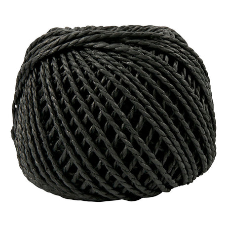 Creativ Company Paper Yarn schwarz, 40 m