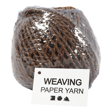 Creativ Company Papiergarn dunkelbraun, 40 m