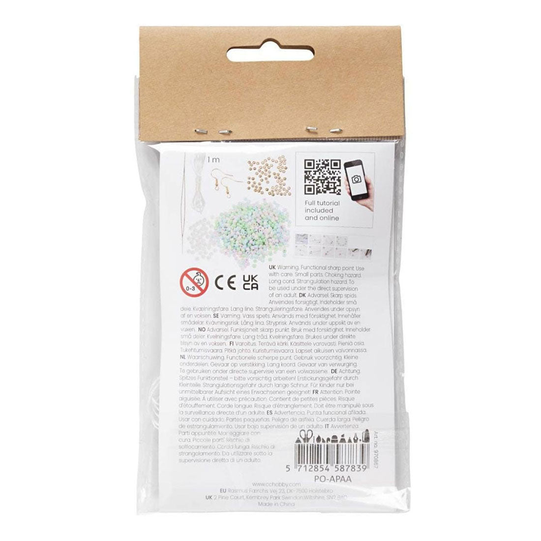 Creativ Company Mini Hobbyset Schmuck elastisches Armband und Ohrring