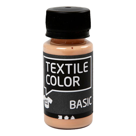 Kreativfirma Textilfarbe Semi -Covering Textil Paint - Light Beige, 50 ml