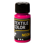 Kreativfirma Textil Farbabdeckung Textilfarbe - Neon Pink, 50 ml