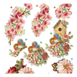 Creativ Company 3d Blumen- und Vögelblätter, 4 Blätter