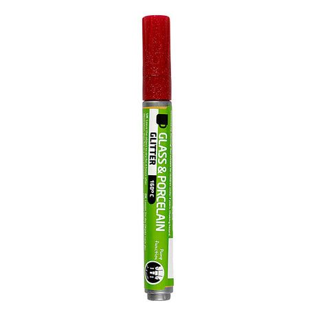 Creativ Company Glass und Porzellan starten Glitter Semi-Cover-Dark Rood