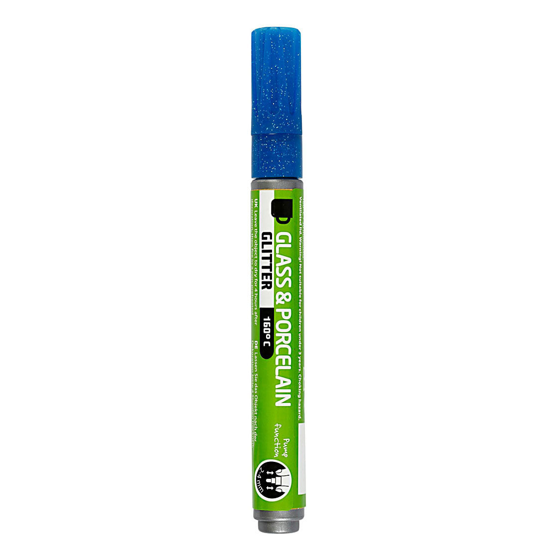 Creativ Company Glass und Porcel Staff Glitter Semi-Cover-Blue