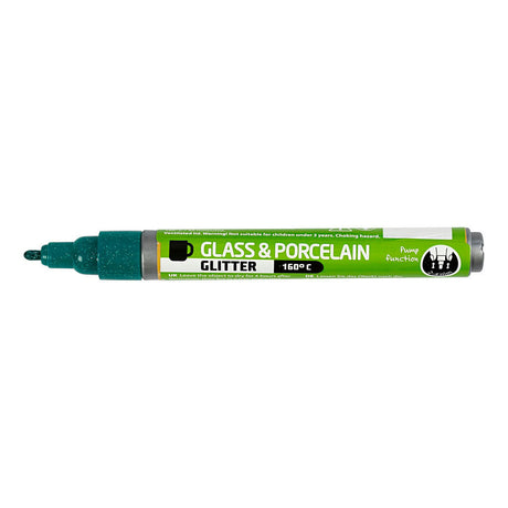 Creativ Company Glass und Porcel Staff Glitter Semi-Cover-Dunkelgrün