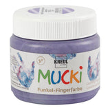 Kreativfirma Mucki Fingerfarbe - Lila Metallic, 150 ml