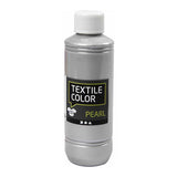 Kreativfirma Textilfarbe - Bekämpfung Textilfarbe - Silver Pearl, 250 ml